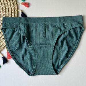 Victoria's Secret Seamless Pointelle Hiphugger Panty French Sage XL NEW